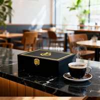 Boîte à chocolat de luxe personnalisée avec logo en relief doré, emballage cadeau écologique pour chocolats de marque