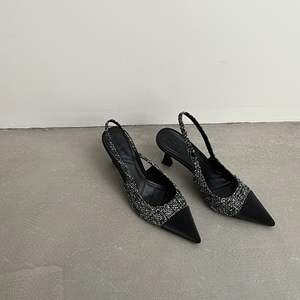 Sandales d'été et d'automne pour femmes à motif léopard, ultra-hautes, à bout ouvert, talon carré, légères, semelle en caoutchouc, fines, minimalistes, à enfiler - Product Image 5