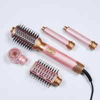 Styler multifonction 5 en 1 pour salon, brosse sèche-cheveux à chauffage rapide, fer à boucler, lisseur, outils de coiffage