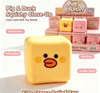 Jouet Squishy Kawaii en forme de cochon et de canard, jouet anti-stress écologique, cadeau pour enfants en forme de cochon et de canard
