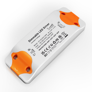 Alimentation électrique pour éclairage LED avec interrupteur à LED en plastique ultra fin, 12V 24V, variateur de lumière LED à triac - Product Image 2