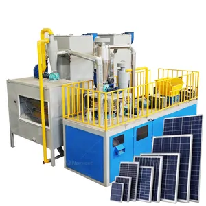 제조 공장 태양 전지 패널 재활용 생산 라인 광전지 분쇄 분리 기계