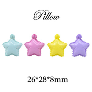 Superventas: Adornos de resina epoxi de base plana con forma de almohada de macaron y estrella de cloro, figuras de hadas, accesorios en miniatura para casa de muñecas, para manualidades con pegamento cremoso - Product Image 6