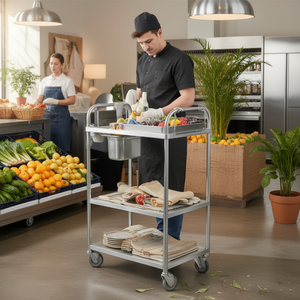 Cubeta Para Carro Gn 1 3 Rgn13200 Portaoggetti in acciaio inossidabile per carrello da cucina - Product Image 3