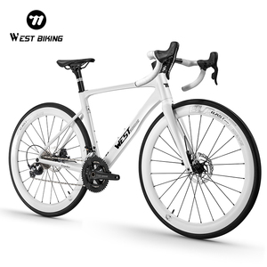 จักรยานเสือหมอบโครงอลูมิเนียม WEST BIKING พร้อมชุดล้อคาร์บอนไฟเบอร์ ดิสก์เบรกไฮดรอลิก น้ำหนักเบา รุ่น 1401042 พร้อมอุปกรณ์เสริม - Product Image 1