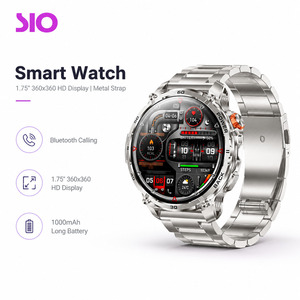 Reloj Inteligente HD <span class=keywords><strong>de</strong></span> 1.75 Pulgadas con Logotipo Personalizado, 360 x 360, 1000 mAh, Respuesta <span class=keywords><strong>de</strong></span> Llamadas, Frecuencia Cardíaca, Oxígeno en Sangre, Linterna, Relojes Inteligentes al por Mayor - Product Image 1