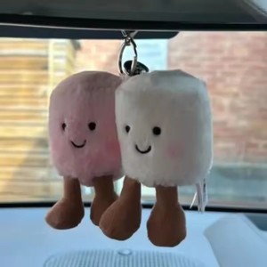 Gelée de chat amusant guimauve porte-clés barbe à papa <span class=keywords><strong>deux</strong></span> tons mignon doux <span class=keywords><strong>deux</strong></span> tons porte-clés sac en peluche poupée voiture pendentif cadeaux de vacances - Product Image 6