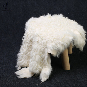 Fourrure d'agneau bouclée de petite taille, de très bonne qualité, vraie fourrure d'agneau de ghana naturelle, poils courts, - Product Image 2
