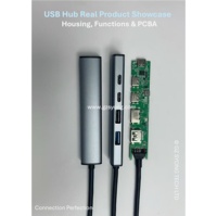 Estación de Acoplamiento Hub SYONG 5 en 1 USB-C OTG 4K con 3 Puertos USB 3.0 y Suministro de Energía de 100W para Anker y HP, de Fábrica ODM/OEM en Stock