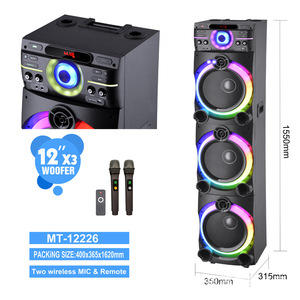 Bluetooth <b>Speaker</b> 12 Inch 3060W RGB Light With 2 <b>Microphones</b> For Party Outdoor Home Use - Product Image 2