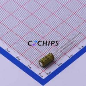 Condensador Electrolítico de Aluminio de Orificio Pasante LKMB0901J8R2MF, D5xL9mm 8.2uF 20% 63V 109mA-100kHz - Product Image 2