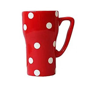 Taza de Leche de Gres Mágica al por Mayor, Taza de Cerámica Esmaltada en Rojo para Té y Café - Product Image 6