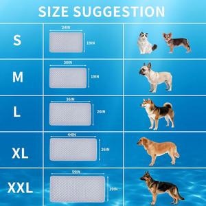 Pet Cooling <b>Mat</b> & Blanket for Dogs <b>Cats</b> Thick Soft 100% Polyester Washable Waterproof Non-Slip Self-Cooling Indoor Use - Product Image 5