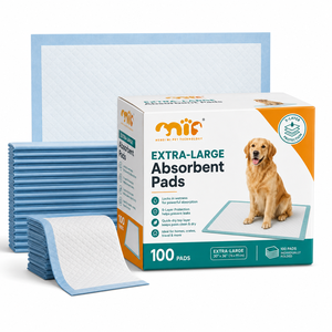 Tapis d'entraînement pour animaux de compagnie OEM personnalisés, résistants aux déchirures, de luxe, 6 couches, pour l'absorption d'urine, achat <span class=keywords><strong>en</strong></span> gros, logo personnalisé, fourniture directe d'usine - Product Image 1