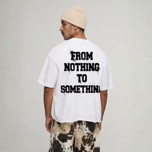 Camiseta Blanca Holgada para Hombre con Impresión DTG Personalizada, Diseño Gráfico <span class=keywords><strong>de</strong></span> Grafiti con Ilustración <span class=keywords><strong>de</strong></span> <span class=keywords><strong>Billete</strong></span> <span class=keywords><strong>de</strong></span> Dólar, Estilo Hip Hop, Hustle for Profit - Product Image 2