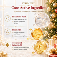 Coffret de soins pour les lèvres de Noël, baume à lèvres hydratant, soin hydratant doux pour les lèvres, cadeau
