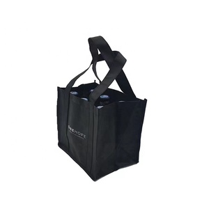 Wholesale 2 4 6 Pack Bottle <strong>Wine</strong> Tote <strong>Bags</strong> PP Non Woven Beer Bottle <strong>Bag</strong> Custom logo for Travel - Product Image 4