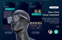 Lunettes de caméra intelligentes IA personnalisées avec logo, enregistrement 12MP, idéales pour les affaires et les voyages