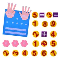 Amazon DIY Finger nummern zählen Baby lernen Mathe Filz Lernspiel zeug für Kinder lernen