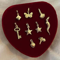 Nouveau pendentif plaqué or en acier inoxydable brillant mode cheval papillon coquille poivre clé charme Cool bijoux usine en gros