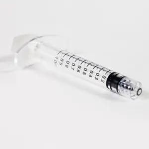 Wegwerp 1Ml Cosmetische Beauty Glas Luer Lock Spuit Voor Hyaluronzuur Fillers Injectie