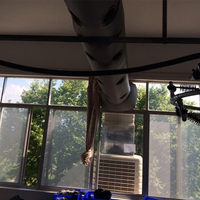 Système de ventilation en tissu industriel antibactérien et anti-moisissure pour hôpitaux, écoles, lieux publics, bureaux commerciaux et systèmes CVC