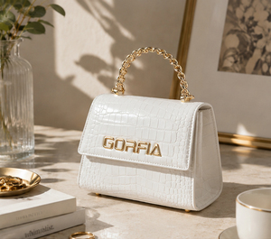 GORFIA Custom Logo <b>handbags</b> for women luxury Pu Leather Crocodile Embossed Crossbody bags Applicable to daily life - Product Image 3