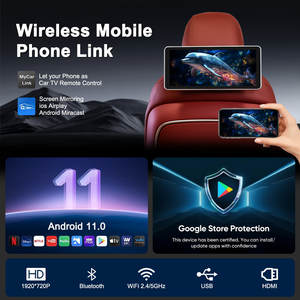 <span class=keywords><strong>Tablette</strong></span> de tête de siège de voiture Android HD avec écran tactile de 12,3 pouces, combo MP5, <span class=keywords><strong>Apple</strong></span> CarPlay, lumières d'ambiance pour Toyota Prado/Lexus, siège arrière - Product Image 2