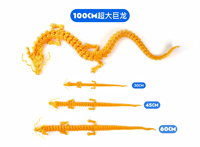 Jouet anti-stress dragon articulé imprimé en 3D, grande figurine flexible en plastique, décoration de bureau fantastique, cadeau anti-stress