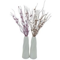 43cm Gold Glitzer-Lametta-Beerenzweig, Weihnachtsbaumschmuck, Neujahrs-Partydekoration mit Glitzer-Beerenzweig