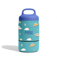 Everich Nouveau Contenant Alimentaire Isotherme en Acier Inoxydable de 18 oz pour la Maison, Sans BPA, Anti-Fuite, Boîte à Déjeuner