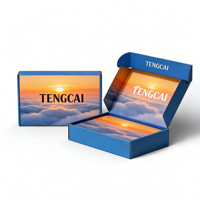 Boîtes cadeaux écologiques personnalisées avec gaufrage, pelliculage mat, carton ondulé, emballage auto-érectile pliable pour cadres photo