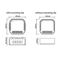 Module d'interrupteur intelligent Larkkey Tuya Smart Life Dry Contact 16A Zigbee 2.4GHz, relais 220V pour système de maison intelligente Alexa/Google Home