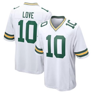Jersey Sepak Bola Amerika Bordir Jahitan Grosir Pria Green Bay 0 Matthew Golden10 Love 1 Micah Parsons 4 Favre 8 Jacobs - Product Image 4