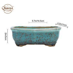 Pots de jardin en céramique de forme florale pratiques en gros <span class=keywords><strong>Yixing</strong></span> <span class=keywords><strong>Bonsai</strong></span> Live Features pour plantes d'intérieur Home Grower <span class=keywords><strong>Pot</strong></span> - Product Image 2
