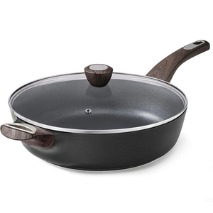 High Quality Ceramic Nonstick Die Cast Aluminium Bakelite Handle Oven Safe 4-5L Capacity Gas & <b>Induction</b> Frying <b>Pan</b> - Product Image 1