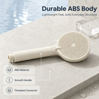 Nouvelle douchette à main moderne 3 fonctions en ABS chromé nid d'abeille pour salles de bain d'hôtels et d'appartements