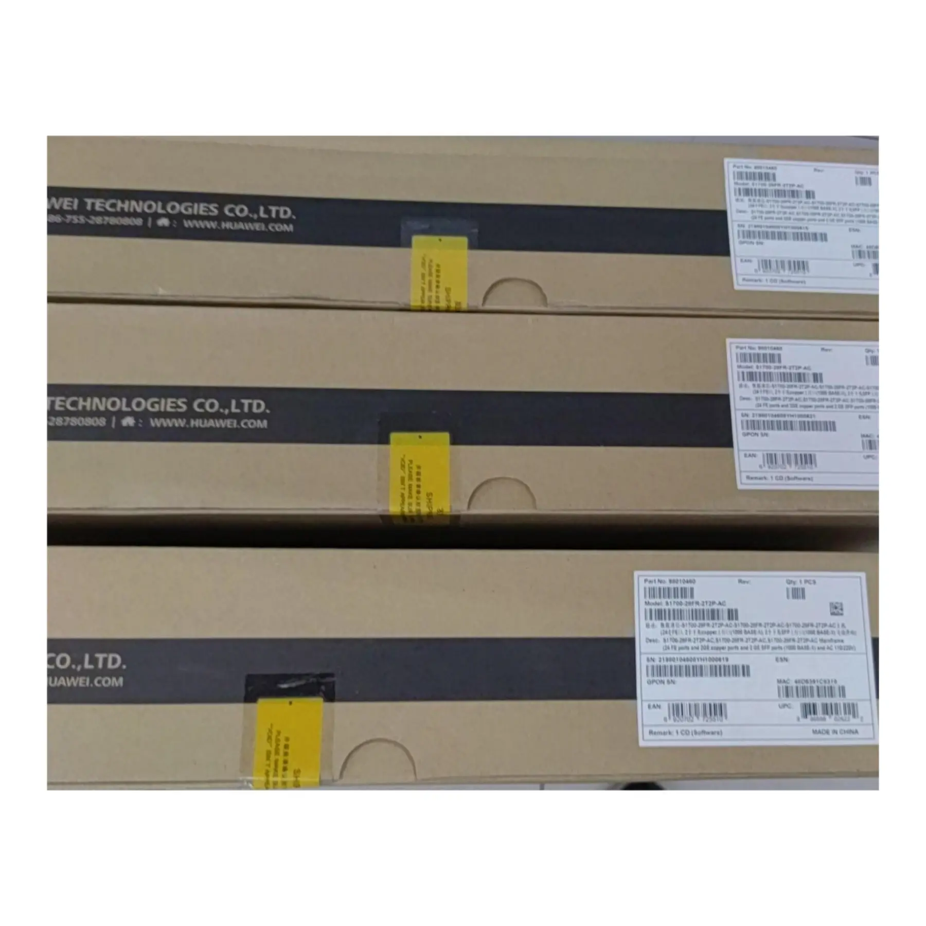 HUA,WEI S1700-28FR-2T2P-AC 24 منافذ إيثرنت 10/100، منافذ إيثرنت 2 جيجا بايت و2 جيجا SFP، مفتاح سلسلة AC 110/221V S1730S