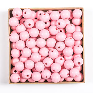 16mm Natural <b>Wood</b> <b>Beads</b> Color Natural <b>Wood</b> <b>Beads</b> Process Color Round <b>Wood</b> <b>Beads</b> with Holes Diy Accessories - Product Image 4