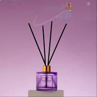 Diffuseur de parfum d'ambiance de luxe sans flamme, 50 ml, en verre, parfum fruité, avec bâtonnets – Meilleures ventes