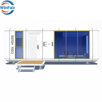 Villa préfabriquée WinFair China, maison capsule spatiale, maison conteneur de 30 pieds à Porto Rico pour villa de luxe / bungalow en bord de mer