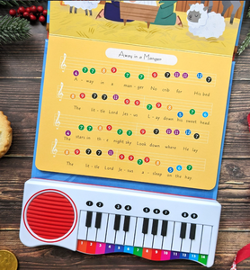 Interaktives Frühlernspielzeug für Kinder: Klavier-Soundbuch mit Musikmodul, Liedern und Lernspaß - Pädagogisches Geschenk - Product Image 3