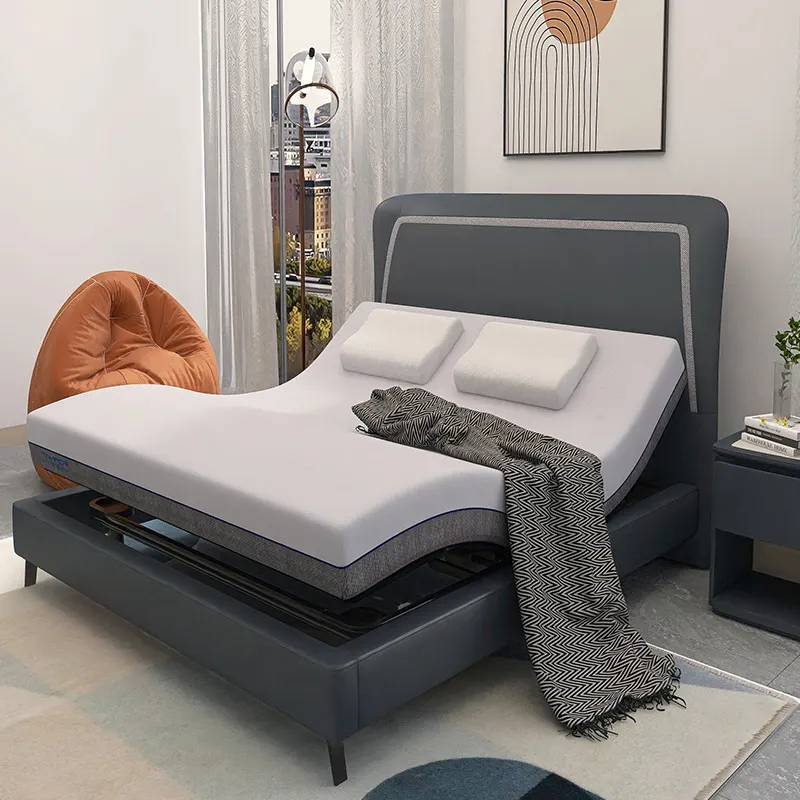 Современная мебель для спальни электрическая кровать база пульт дистанционного управления настроить размер регулируемый каркас кровати