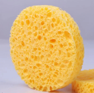 Éponge ronde en cellulose 100% naturelle et écologique, très vendue, pour le nettoyage quotidien du visage - Product Image 2