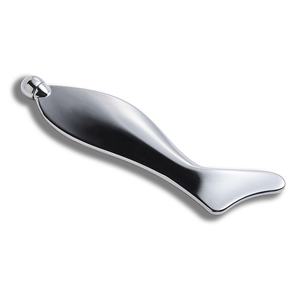 Llavero de Metal Plateado con Logotipo Personalizado, Gua Sha 3D para la Cara - Product Image 4