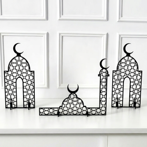 Minaret en métal fait main, durable et écologique, finition noire, pour la décoration intérieure, de White Royals. - Product Image 6