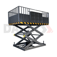 Plateforme élévatrice à ciseaux électrique fixe, certification CE ISO, télécommande, construction en acier, taille de table personnalisable pour charges lourdes