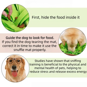 Accesorios para Mascotas, Juguete Interactivo para Perros, Tapete Olfativo de Fieltro para Entrenamiento Olfativo y Alimentación Lenta - Product Image 4