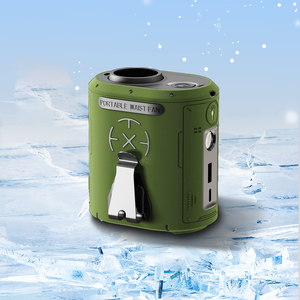 Ventilador Portátil con Soporte, 5 Velocidades, Carga USB/Batería, Luz Manos Libres, Apto para Uso Doméstico/Exterior - Product Image 1