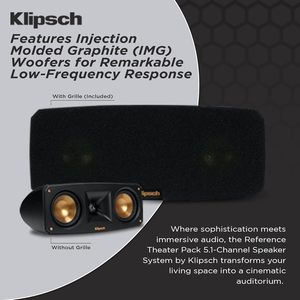 Hệ thống loa trong nhà 5.1 kênh Klipsch Reference Theater Pack AVR-S770H 75W, đầu thu <span class=keywords><strong>AV</strong></span> mạng 7.2 kênh 8K HEOS - Product Image 4